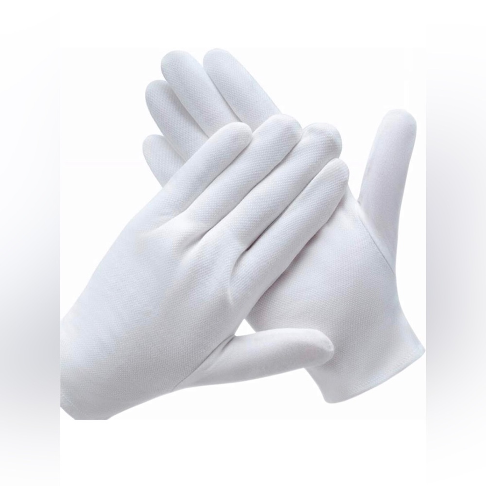 Men’s White Evening Gloves - M/L - 2Pair for the Price of One